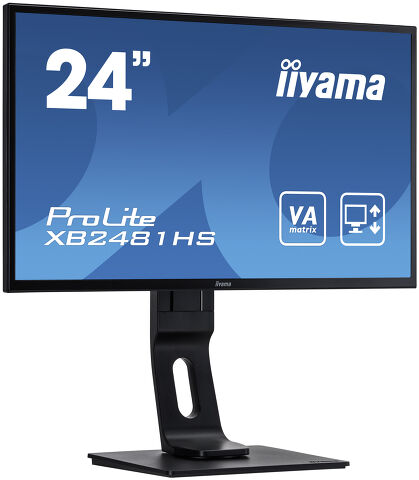 ProLite XB2481HS-B1 - High-end 24” VA monitor featuring height adjustable stand