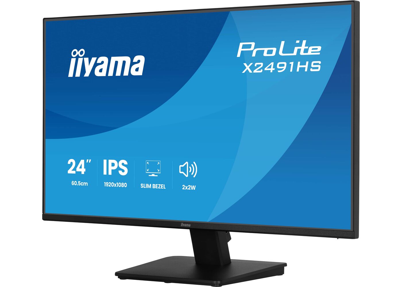 ProLite X2491HS-B1 - 24” Full HD IPS monitor featuring 120Hz refresh rate and 4-side slim bezel design