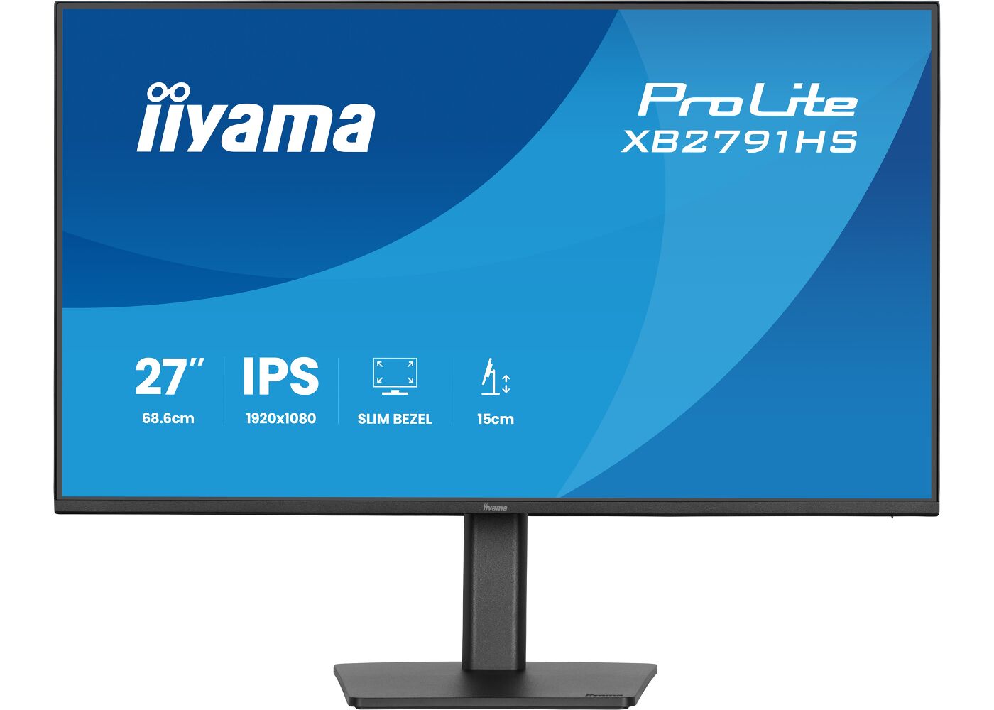 ProLite XB2791HS-B1 - Moniteur IPS Full HD 27” avec 120Hz, pied ergonomique et cadre fin sur 4 côtés