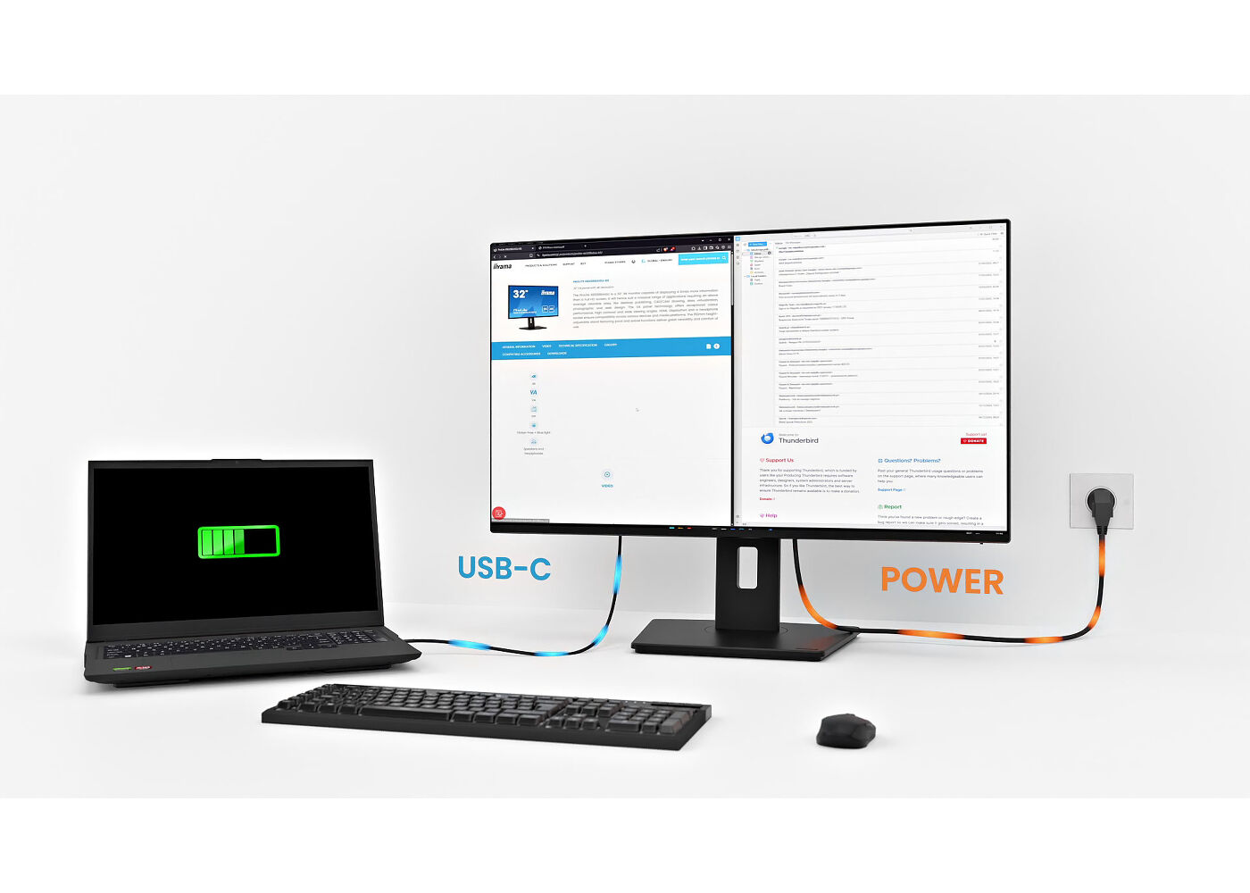 iiyama - ProLite XB3294UHSCP-B1 32” 4K VA panel with USB-C