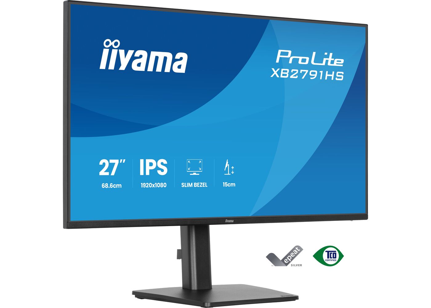 ProLite XB2791HS-B1 - Moniteur IPS Full HD 27” avec 120Hz, pied ergonomique et cadre fin sur 4 côtés