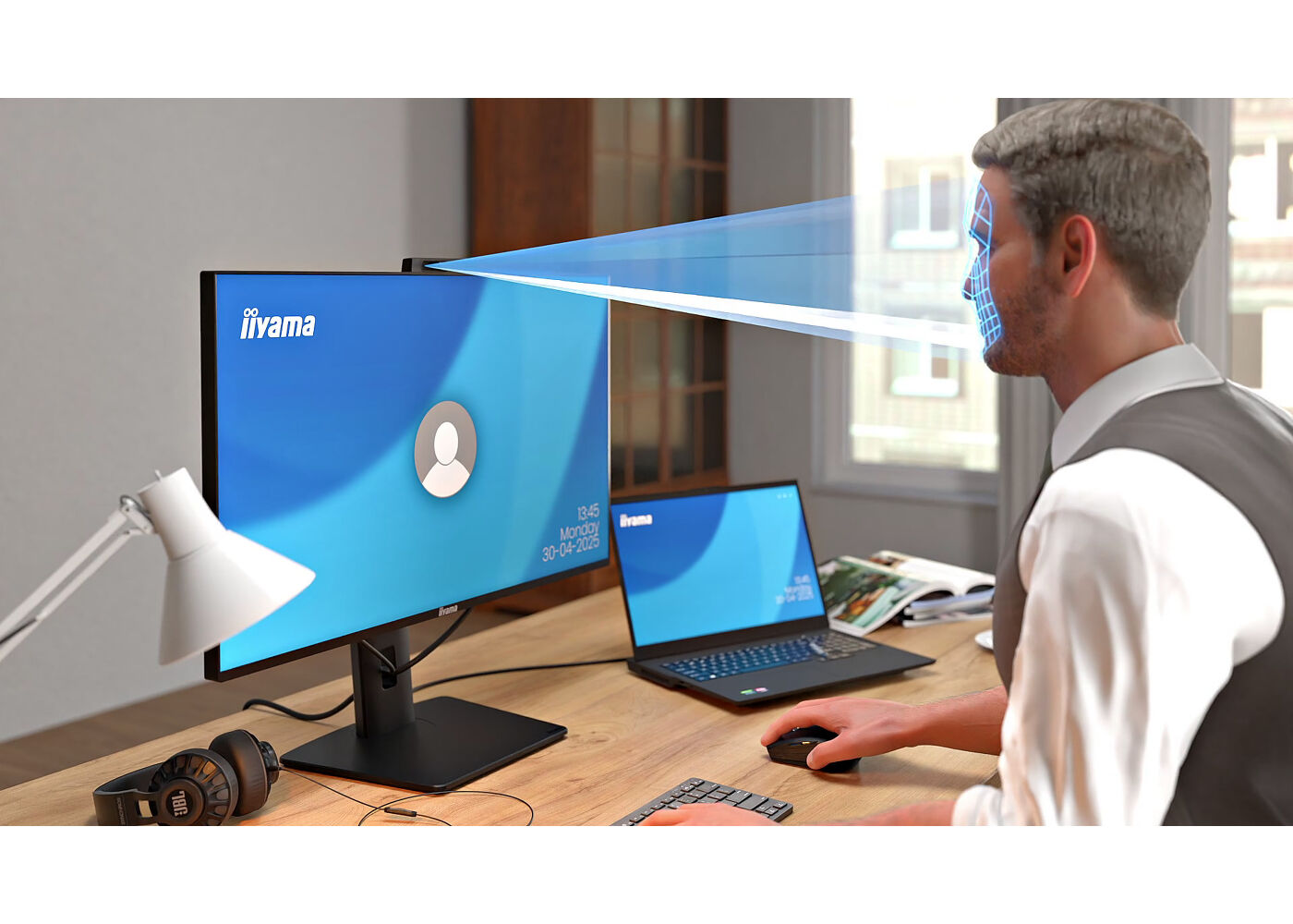iiyama - ProLite XB2497HSNH-B1 24” IPS monitor with a built-in 5MP