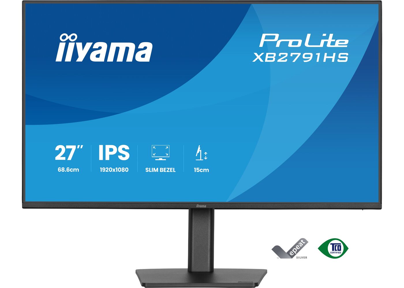 ProLite XB2791HS-B1 - Moniteur IPS Full HD 27” avec 120Hz, pied ergonomique et cadre fin sur 4 côtés