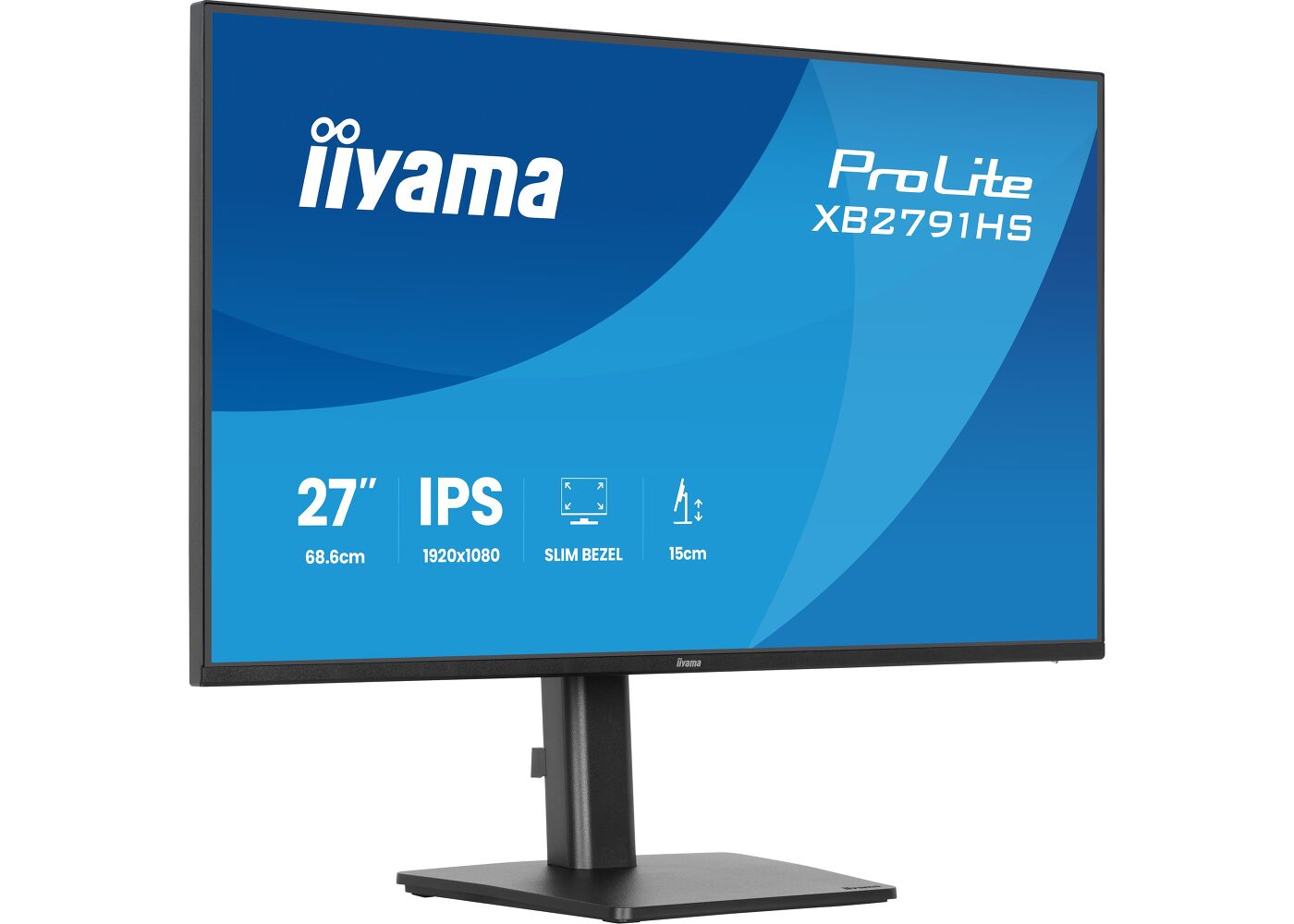 ProLite XB2791HS-B1 - Moniteur IPS Full HD 27” avec 120Hz, pied ergonomique et cadre fin sur 4 côtés