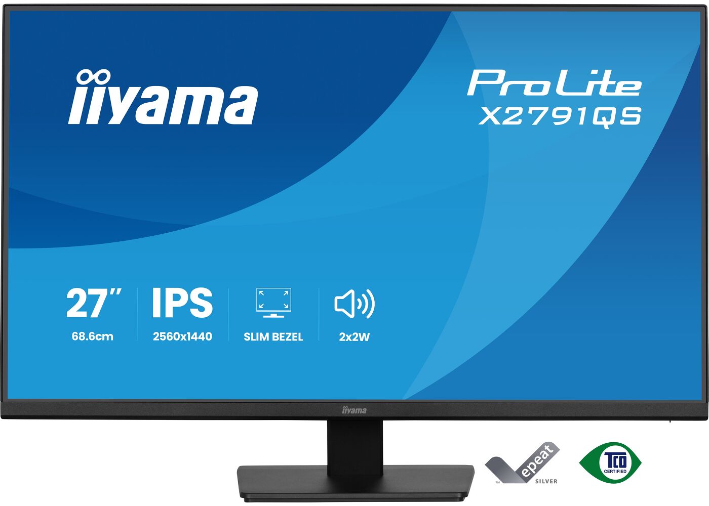 ProLite X2791QS-B1 - 27-inch QHD IPS-monitor met functies voor oogcomfort