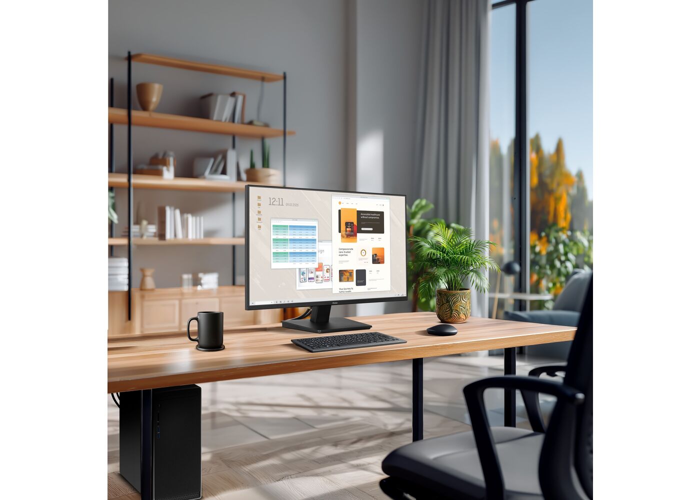 ProLite X2491HS-B1 - 24” Full HD IPS monitor featuring 120Hz refresh rate and 4-side slim bezel design