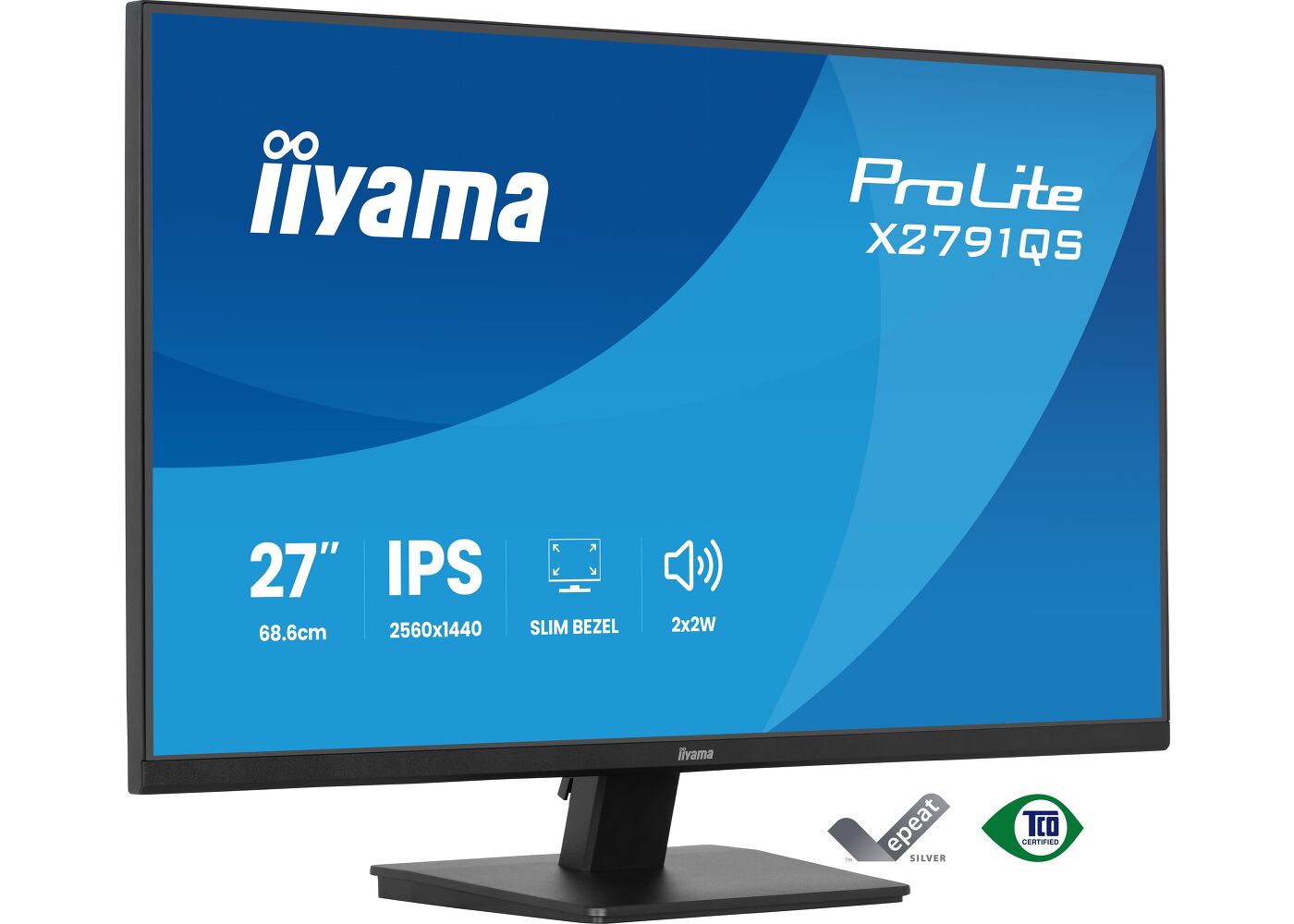 ProLite X2791QS-B1 - 27-inch QHD IPS-monitor met functies voor oogcomfort