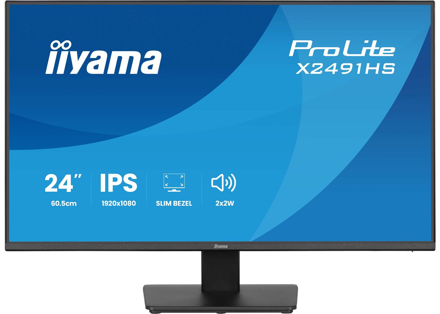 ProLite X2491HS-B1 - 24” Full HD IPS monitor featuring 120Hz refresh rate and 4-side slim bezel design