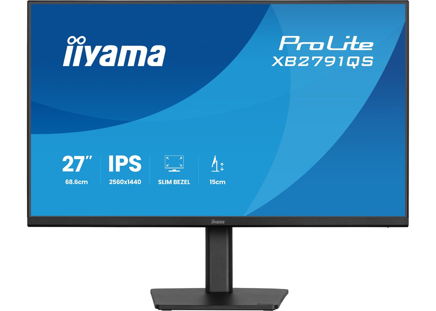 ProLite XB2791QS-B1 - 27-inch QHD IPS-monitor met ergonomische standaard en dunne rand aan vier zijden