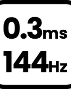 0.3ms 144Hz