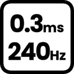 0.3ms 240Hz
