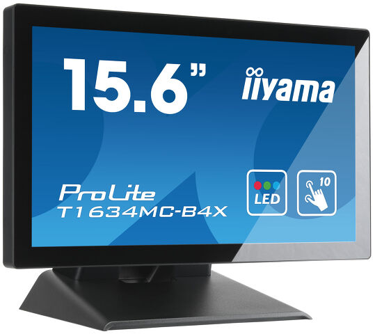 ProLite T1634MC-B4X - 15.6" P-Cap 10 point multi-touch monitor with edge-to-edge glass