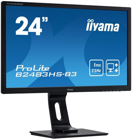 ProLite B2483HS-B3 - Full HD LED monitor with 1 ms response time, perfect choice for home and office