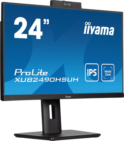 ProLite XUB2490HSUH-B1 - Moniteur IPS 24'' avec caméra et microphone Windows hello intégrés
