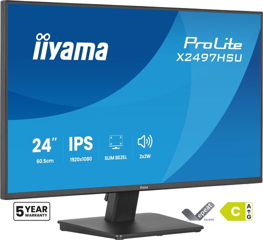 ProLite X2497HSU-B1 -  Eco-conscious 24” IPS monitor for modern workplaces