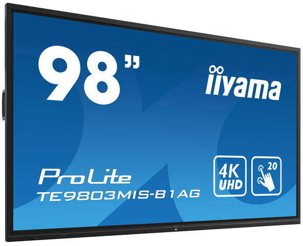 ProLite TE9803MIS-B1AG - 98’’ Interactive 4K UHD LCD Touchscreen with integrated annotation software
