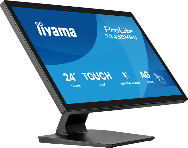 ProLite T2438MSC-B2 - 24-inch DeepContrast PCAP+ 10-punts touchscreenmonitor met stevige metalen behuizing voor veeleisende omgevingen