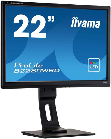 ProLite B2280WSD-B1 - The ProLite B2280WSD is a high specification 22’’ 1680x1050 LED-backlit monitor with Height Adjustab