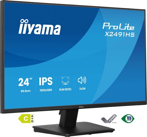 iiyama - ProLite X2491HS-B1 24” Full HD IPS monitor featuring 