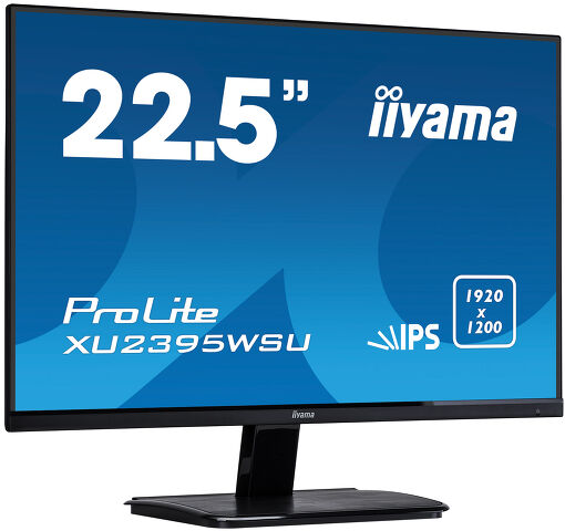 ProLite XU2395WSU-B1 - 22.5” 1920 x 1200 monitor featuring IPS panel technology