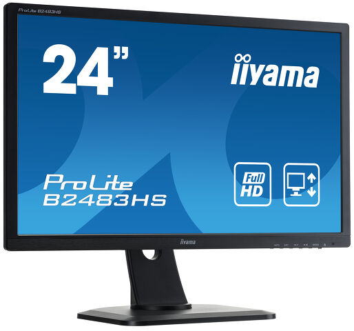 ProLite B2483HS-B1 - Ein Full-HD-LED-Monitor mit 1 ms Reaktionszeit, eine zuverlässige Lösung für Heim- und Büroeinsatz