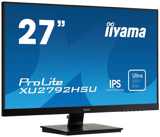 ProLite XU2792HSU-B1 - 27" (68.6 cm) IPS-Panel mit einem sehr schmalen Rahmen und sehr flacher Front