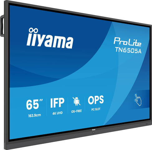 ProLite TN6505A-B1AG - 65" OS-Free Professional Touch Display for Maximum Security and Full IT Control