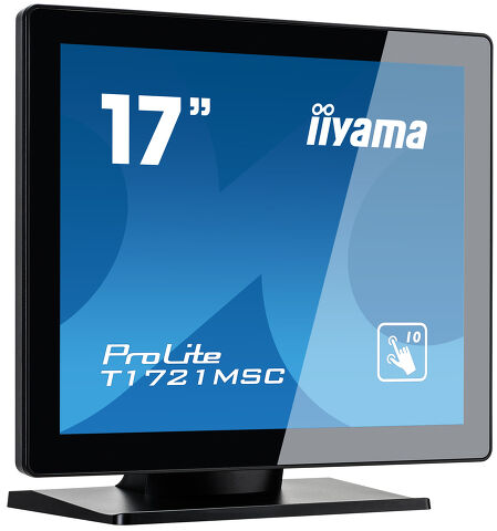 ProLite T1721MSC-B1 - 17" touchscreen featuring 10 touch points and PCAP technology