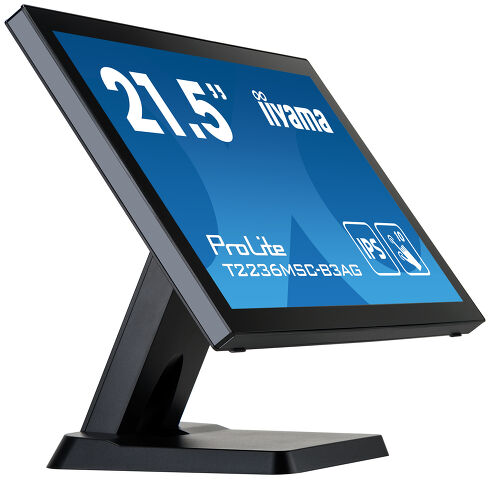 ProLite T2236MSC-B3AG - 21.5" 10 point touch monitor with edge-to-edge glass, IPS panel and AG coating