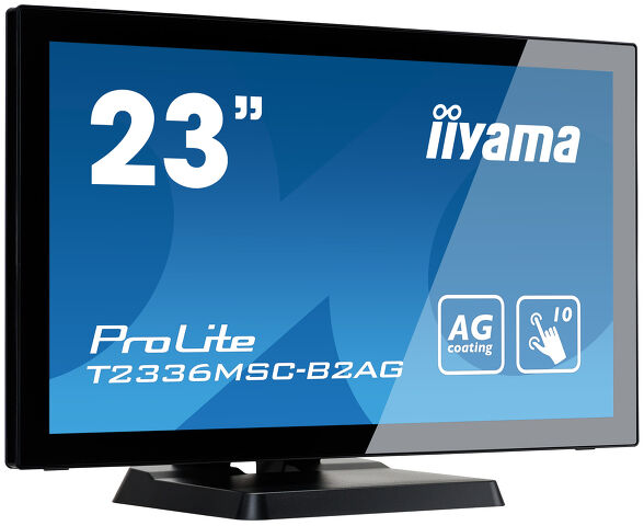 ProLite T2336MSC-B2AG - 23" 10 point touch monitor with edge-to-edge glass and Anti Glare coating