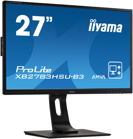 ProLite XB2783HSU-B3 - High-end 27” AMVA+ monitor featuring height adjustable stand