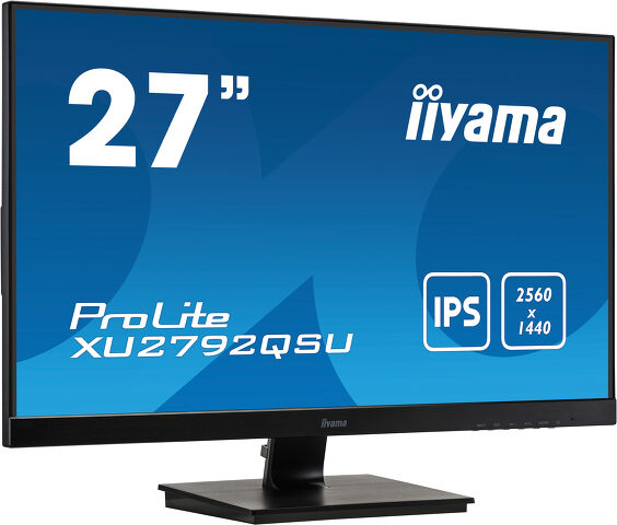 ProLite XU2792QSU-B1 - 27-inčni monitor sa IPS tehnologijom panela, sa ekranom od ivice do ivice koji poseduje WQHD rezoluciju