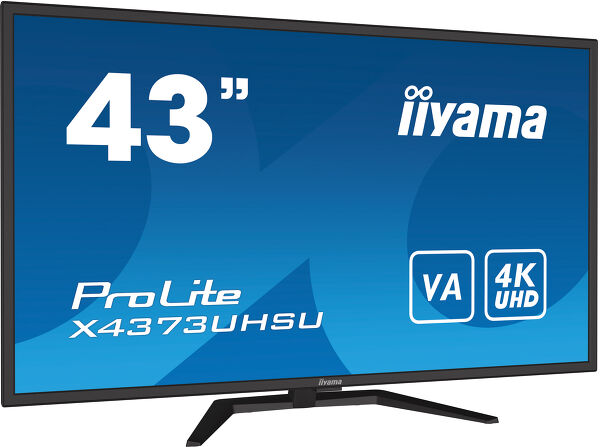 ProLite X4373UHSU-B1 - 43-calowy panel o rozdzielczości 4K oferuje moc czterech monitorów w jednym