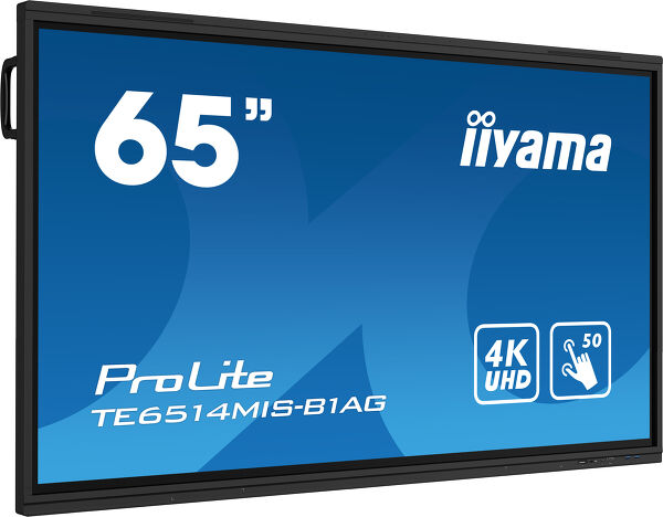 ProLite TE6514MIS-B1AG - 65" interaktywny ekran dotykowy 4K UHD z funkcjami Android lub Slot PC