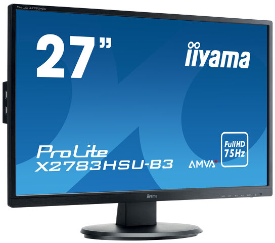 ProLite X2783HSU-B3 - Spičku 27" monitorů představuje AMVA+ technologie panelu
