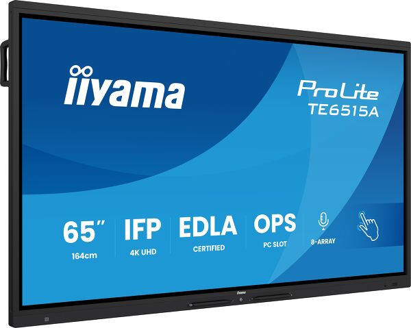ProLite TE6515A-B1AG - 65" 4K UHD interaktywny wyświetlacz z certyfikatem Google EDLA - design spotyka wydajność