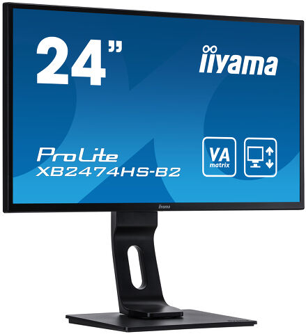 ProLite XB2474HS-B2 - 24-calowy monitor Full HD z matrycą VA i stopą z regulacją wysokości