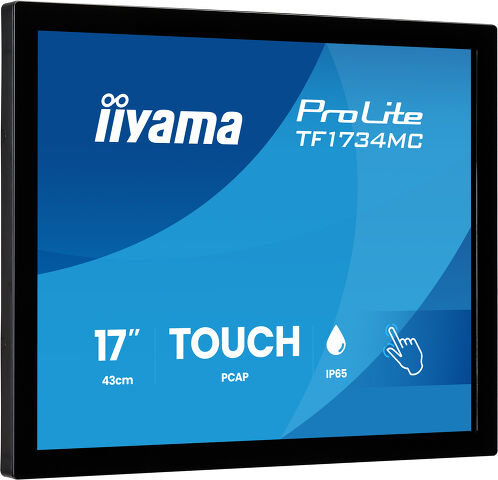 ProLite TF1734MC-B8X - 17-calowy monitor dotykowy Open Frame ze szklaną powierzchnią od krawędzi do krawędzi i funkcją dotyku przez szkło dla elastycznej integracji