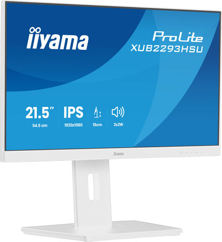 ProLite XUB2293HSU-W7 - 21,5" monitor IPS ze wbudowanym hubem USB, odświeżaniem 100 Hz i regulowaną wysokością podstawy