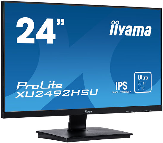 ProLite XU2492HSU-B1 - 24" monitor sa IPS tehnologijom ekrana, ultra tankim okvirom i ultra ravnim ekranom
