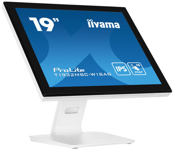 ProLite T1932MSC-W1SAG - Monitor multi-touch da 19" con 10 punti tattili , tecnologia panello IPS e rivestimento antiriflesso