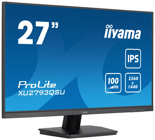 ProLite XU2793QSU-B6 - 27” QHD IPS technology panel with USB hub and 100Hz refresh rate