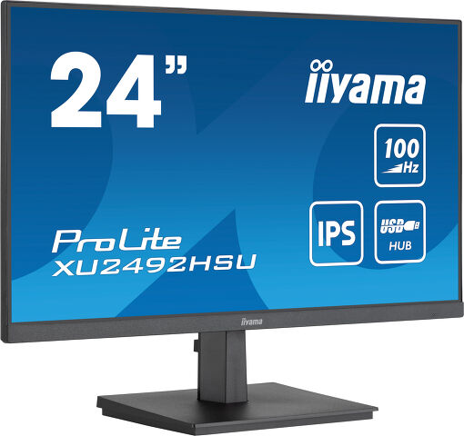 ProLite XU2492HSU-B6 - 24" IPS-monitor met USB-hub en 100Hz verversingssnelheid