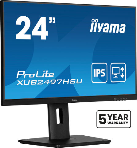 ProLite XUB2497HSU-B2 - 24” IPS technology panel with height adjustable stand and 100Hz refresh rate
