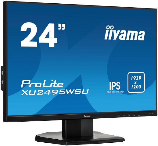ProLite XU2495WSU-B1 - 24” ultra slim monitor featuring IPS Panel Technology with a 16:10 aspect ratio