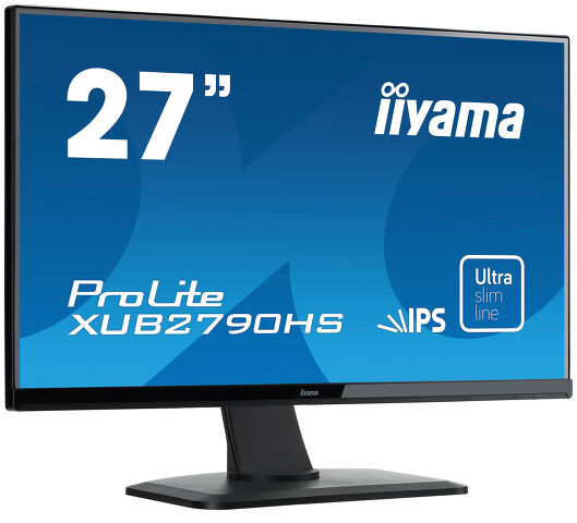 ProLite XUB2790HS-B1 - 27” IPS monitor with ultra flat front and height adjustable stand