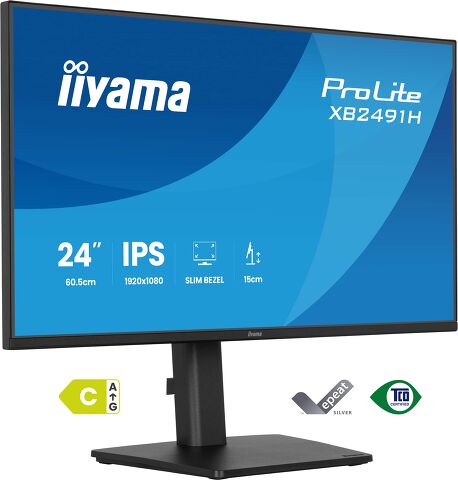 ProLite XB2491H-B1 - 24” Full HD IPS monitor with 120Hz, ergonomic stand & 4-side slim bezel