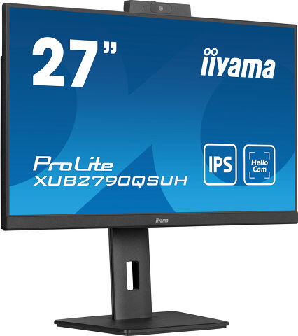 ProLite XUB2790QSUH-B1 - 27’’ IPS monitor with a built-in Windows Hello camera and microphone
