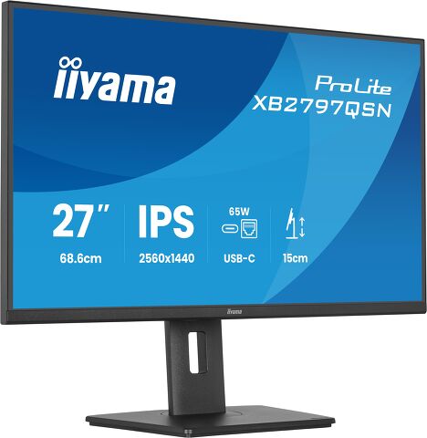 ProLite XB2797QSN-B1 - 27-inčni QHD monitor sa USB-C priključnom stanicom i LAN-om koji pojednostavljuje vaše svakodnevno podešavanje