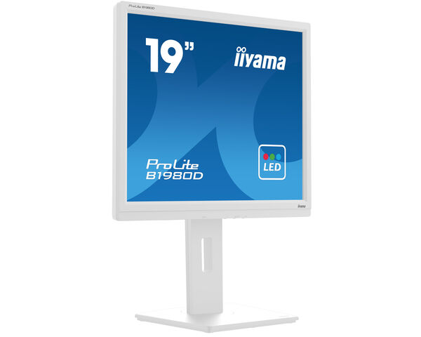ProLite B1980D-W5 - El Prolite B1980D de 19" diseñado para empresas, es un impresionante monitor retroiluminado por LED con soporte ajustable en altura.
